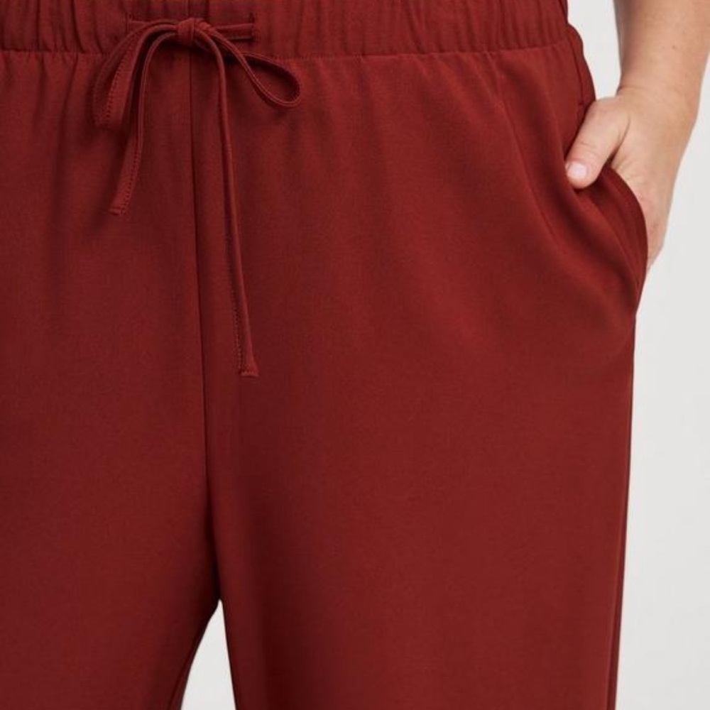 NWT, Torrid Wide Leg High-Rise Pull-On Crepe Pant 4 (4X/26) Regular, Fired Brick - Picture 8 of 8
